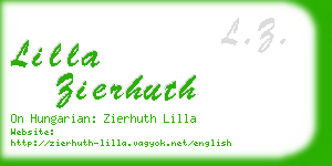 lilla zierhuth business card